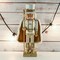 Ornativity Christmas Gold King Nutcracker – Gold and White Glittered Wooden Nutcracker Man with Gold and White Fur Cape and Staff in Hand Xmas Themed Holiday Nut Cracker Doll Figure Decorations